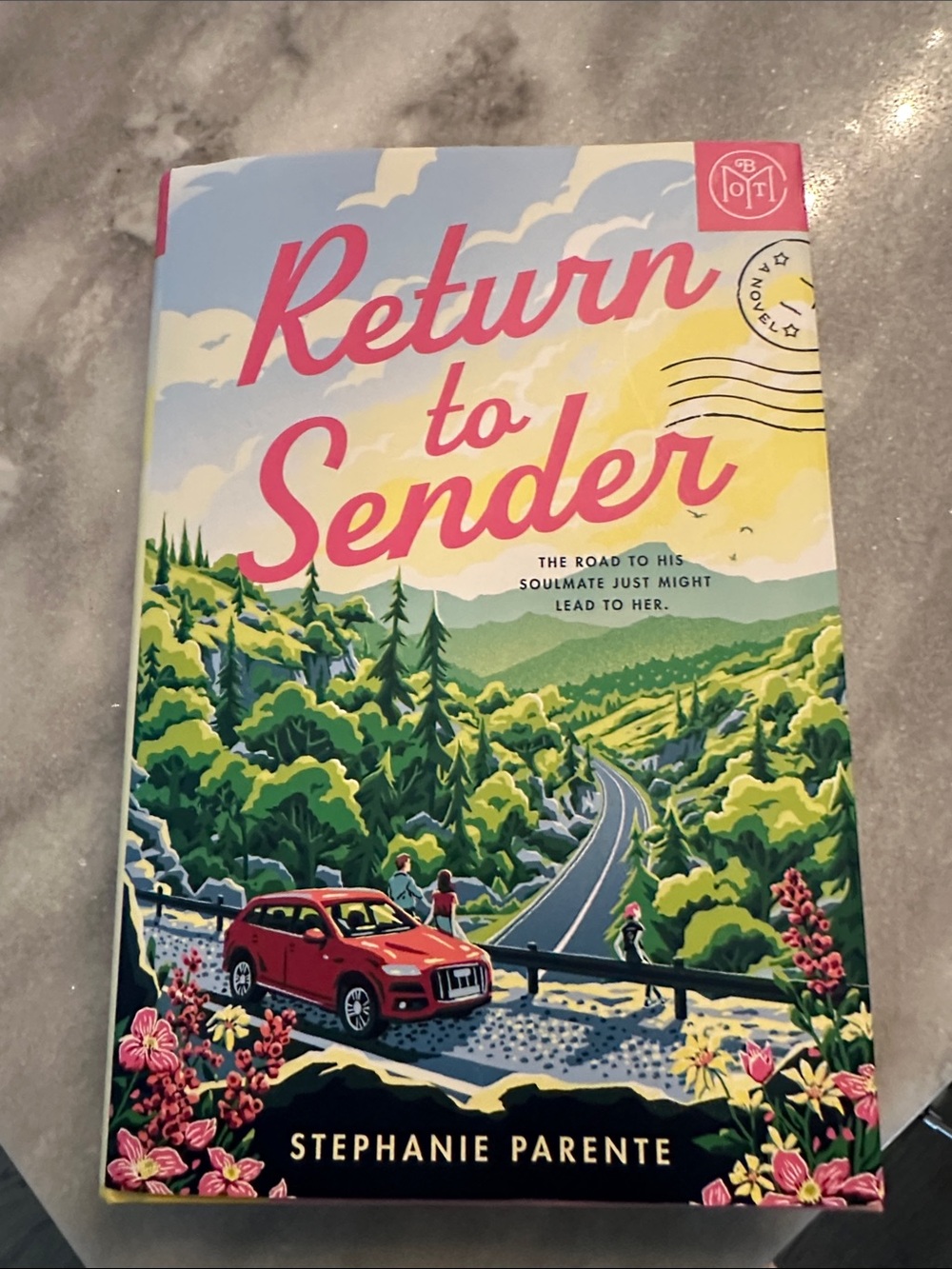 Return to Sender Hardcover by Stephanie Parente — Pink & Green Illustrated Cover